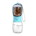 Portable Pet Water Bottle with Food Dispenser for Travel