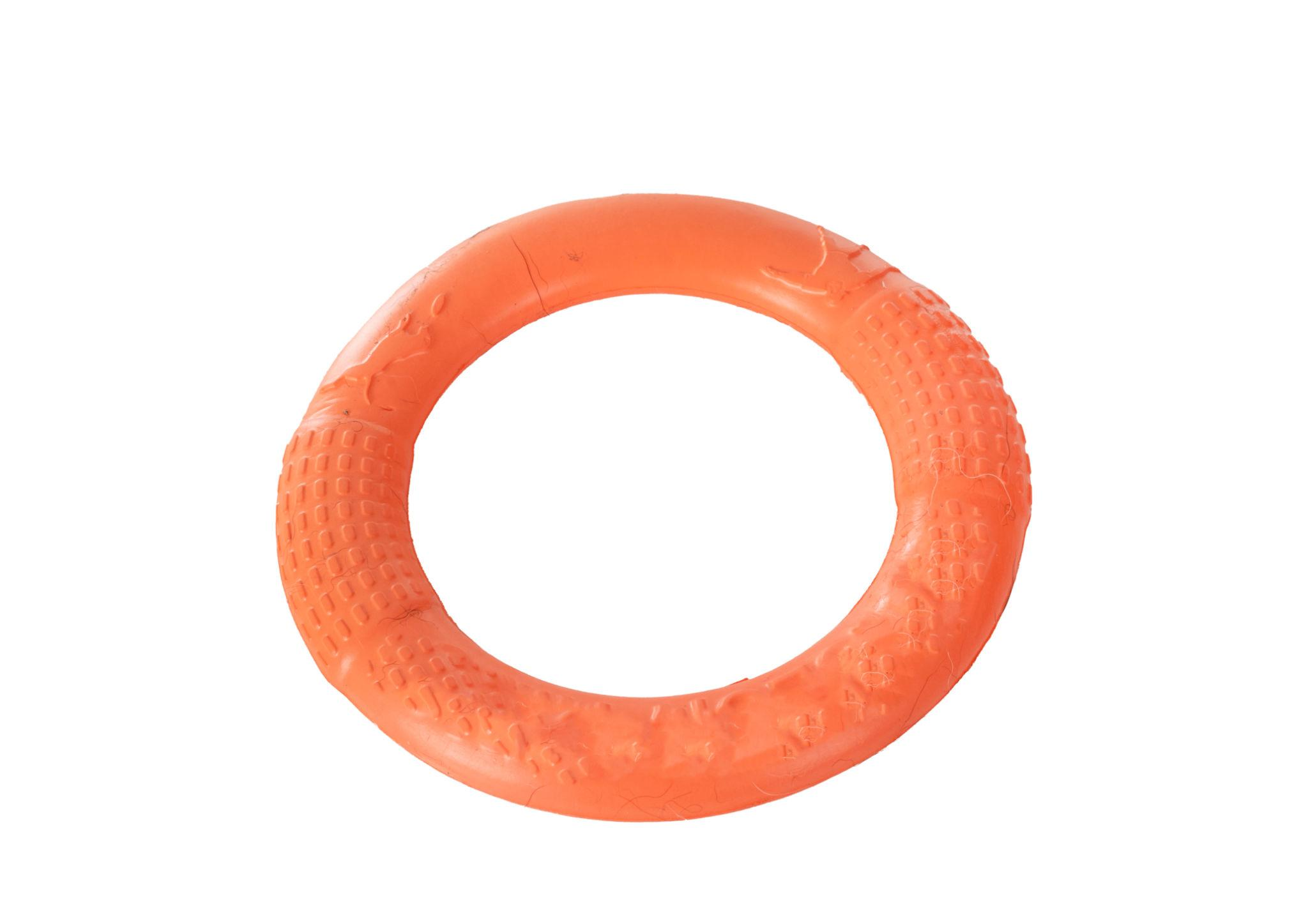 Rubber Dog Ring Toy for Chewing & Fetch Training